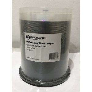 PremierPro Premium DVD-R 4GB 16X Shiny Silver Thermal Blank DVD-R Media 100-Pack